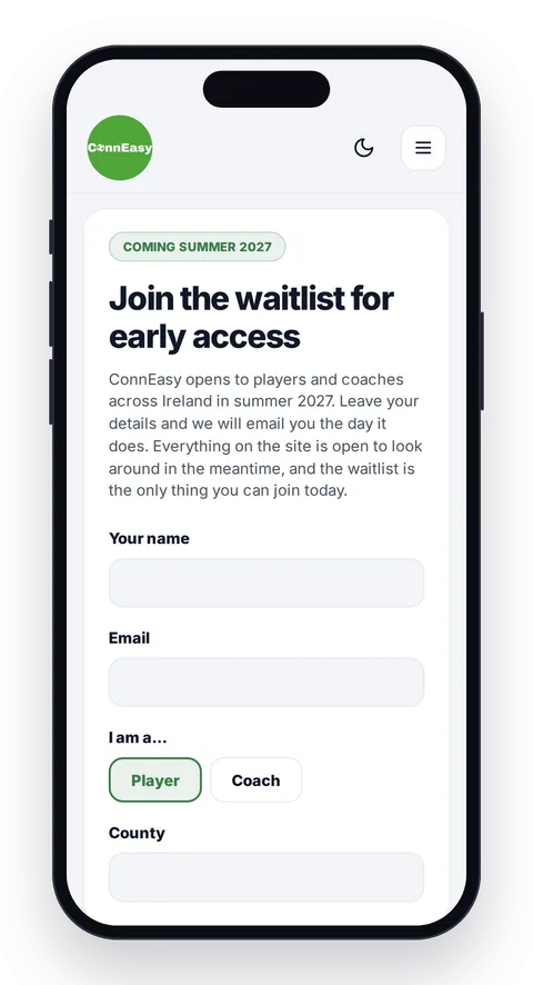 Waitlist screen